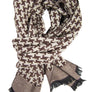 Brown & Khaki Houndstooth