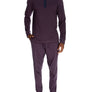 3 Button Lounge Henley Shirt - Contrast Piping