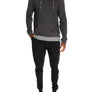 Henley Hoodie With Contrasted Cuff