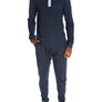 3 Button Lounge Henley Shirt - Contrast Piping