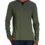 Long Sleeve Contrast Crew