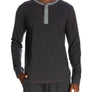 3 Button Lounge Henley Shirt - Contrast Piping
