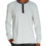 3 Button Lounge Henley Shirt - Contrast Piping