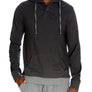 Henley Hoodie With Contrasted Cuff