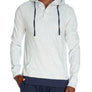 Henley Hoodie With Contrasted Cuff