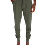 Contrasted Waistband Cuffed Jogger