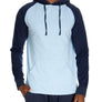 Pullover Raglan Hoodie - Cotrasted Sleeves