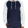 Pullover Raglan Hoodie - Cotrasted Sleeves