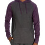 Pullover Raglan Hoodie - Cotrasted Sleeves
