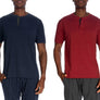 Short sleeve 3 button henley