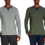 Long Sleeve Contrast Crew 2 Pack 8004-2