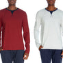 Long Sleeve Contrast Crew 2 Pack 8004-3
