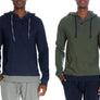 Henley Hoody With Contrast Hem 2 pack 8011-3