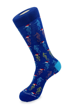 SEAHORSE SANTA CREW SOCK