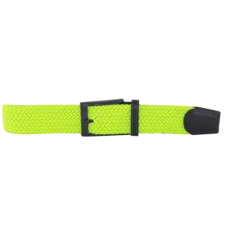 Neon Yellow + Silver Elastic Belt