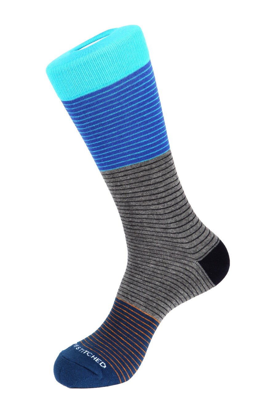 Sectioned 3 Stripe Sock