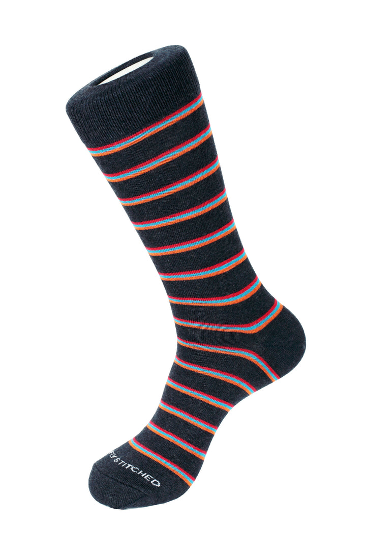 Tri Stripe Crew Sock