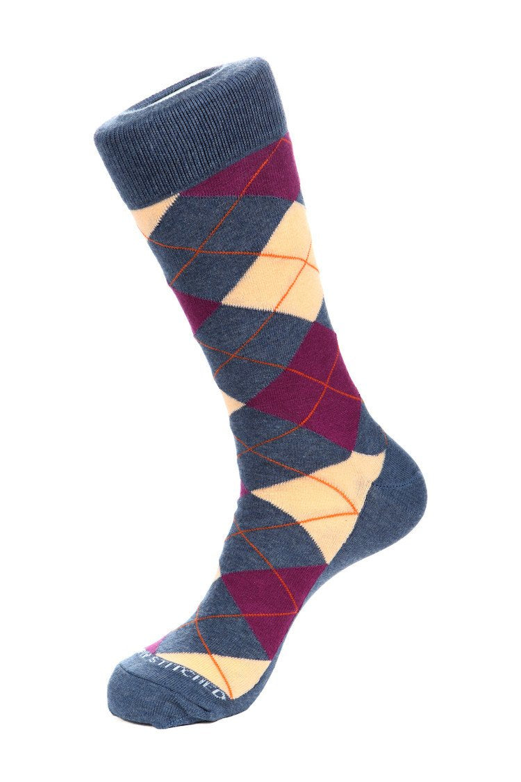 mens purple argyle dress socks Socks Argyle Purple Dress Cotton Mens The Tie Bar