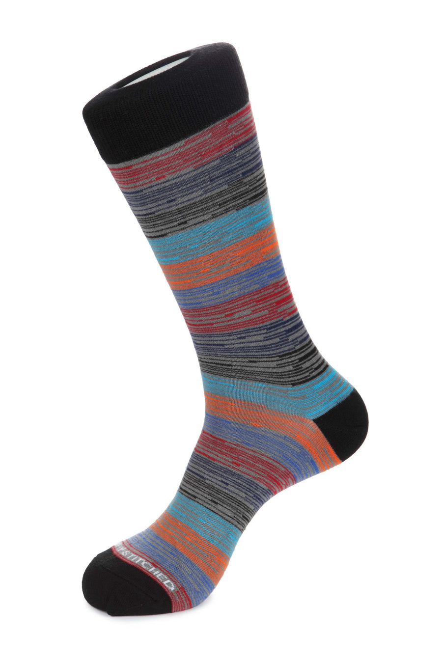 fw17 crew sock, Melange, 7, color, stripe – Unsimply Stitched