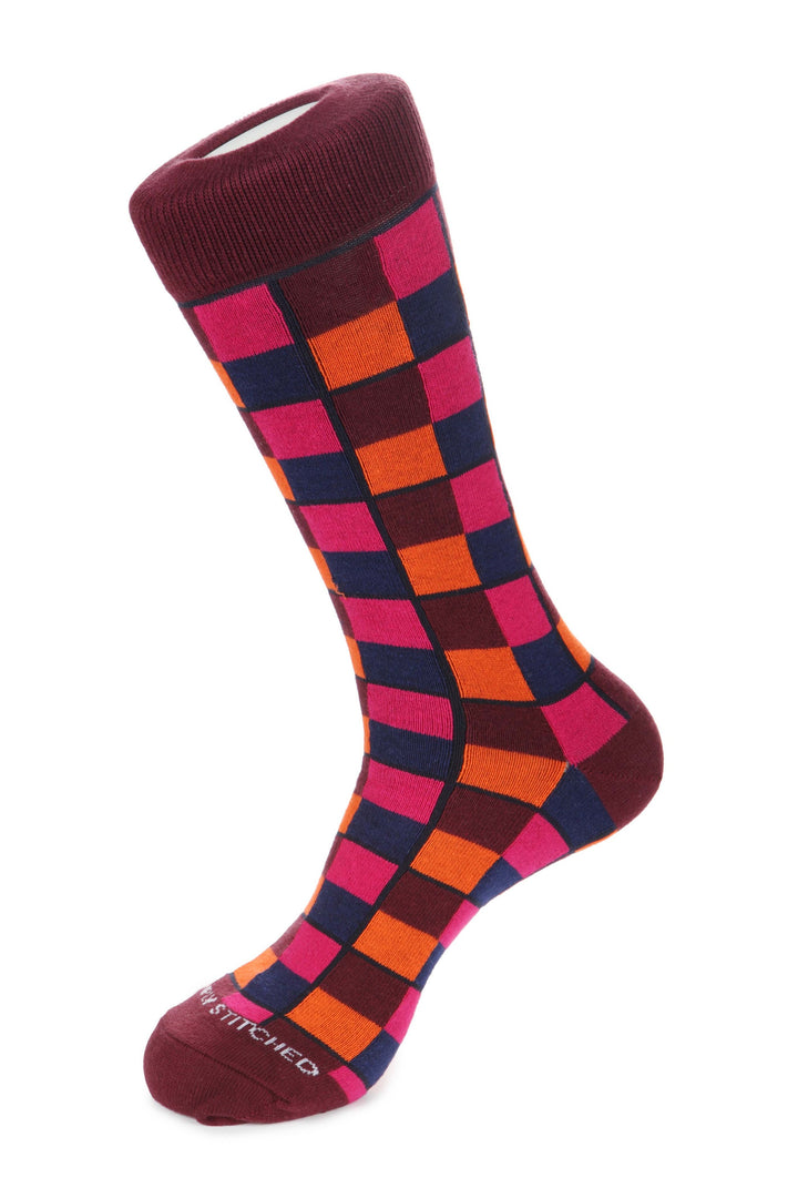 Checker Grid Sock