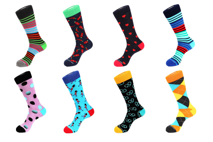 8 Pair Combo Pack Socks