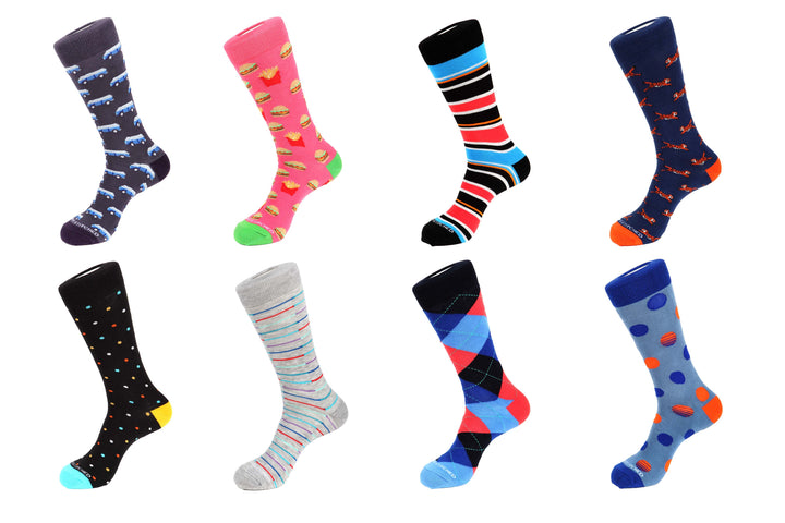 8 Pair Combo Pack Socks