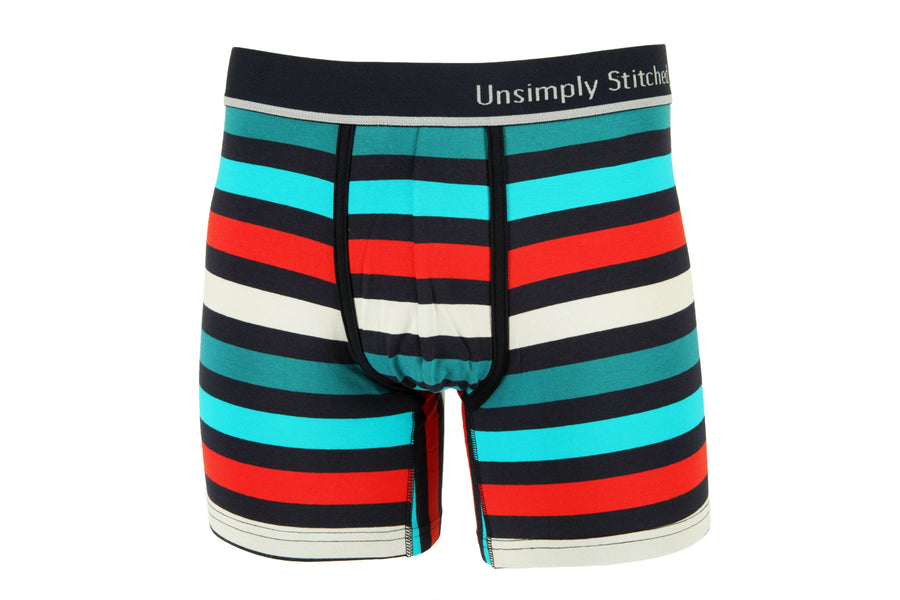 Multi Color Stripe Boxer Brief Underwear