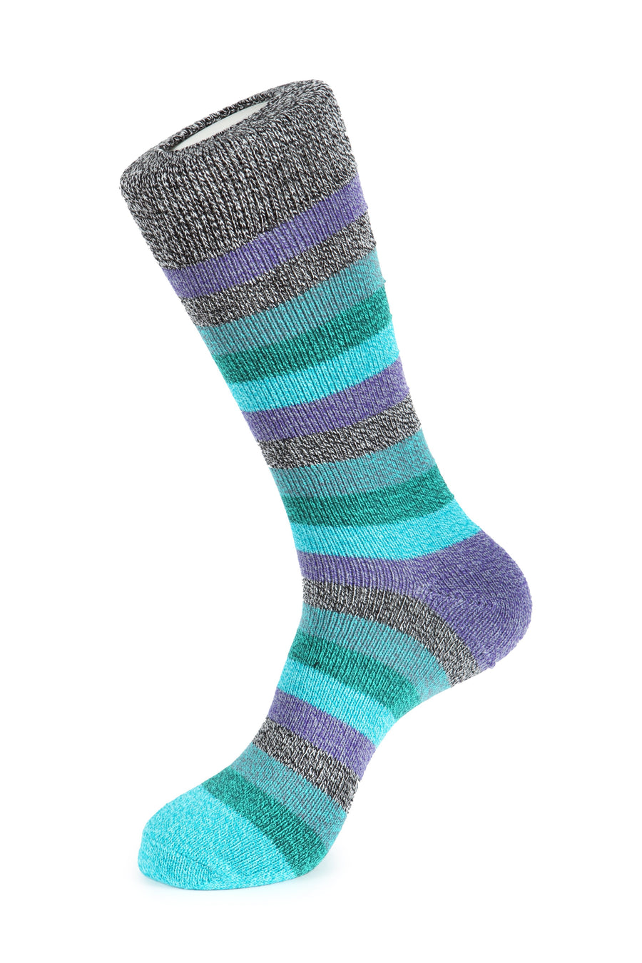 Thick Basic Stripe Boot Sock