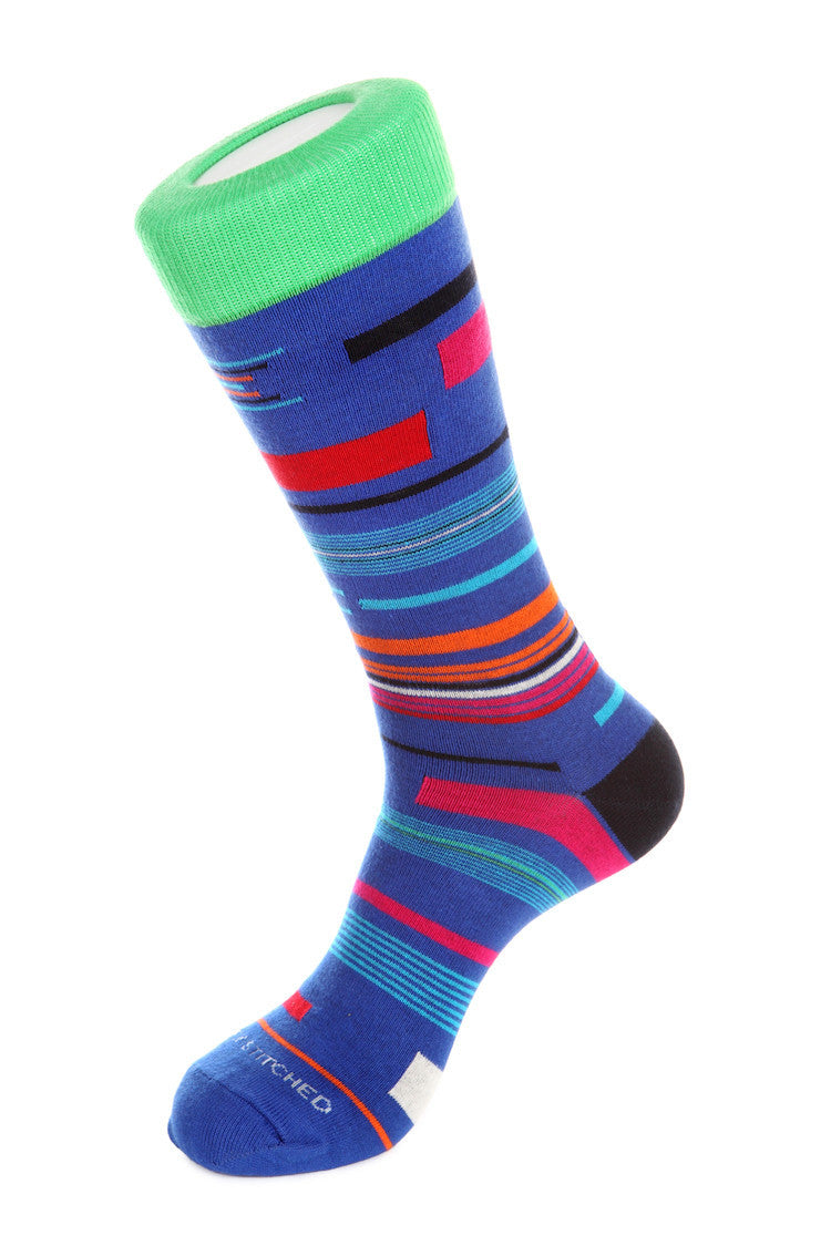 Scattered Stripe Sock