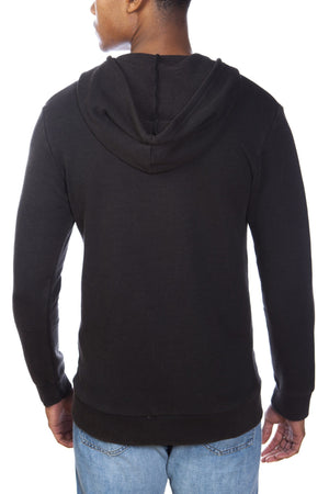Stone Washed Cotton/Modal French Terry Zip-Up Hoodie