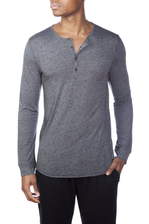 Poly Viscose Long Sleeve Henley