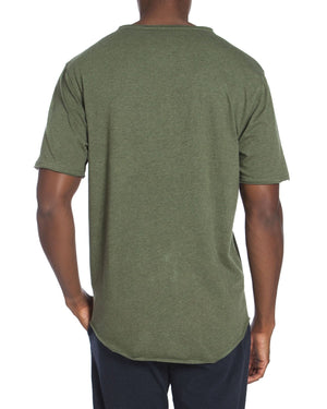 Raw Edge Short Sleeve Short Sleeve Pocket Tee