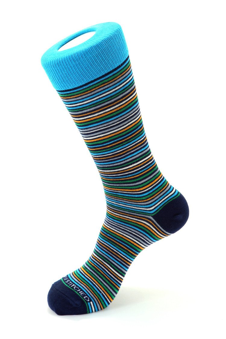Limitless Stripe Sock One size / Dark Blue Multi Limitless Stripe Sock One size / Dark Blue Multi
