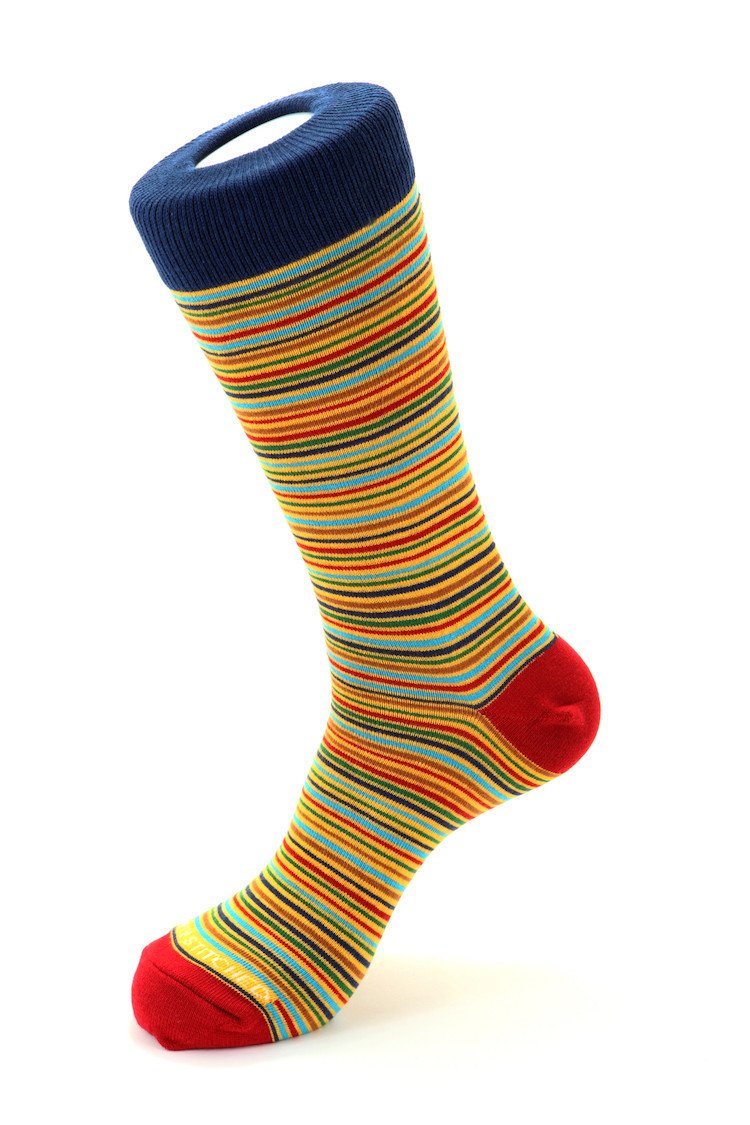 striped wool dress socks Boardroom Merino Mid-Calf Socks Our signature over the calf length provides consistent coverage of your legs and a small amount of specialized spandex comfortably keeps them up all day Allen Edmonds Multi Stripe Dress